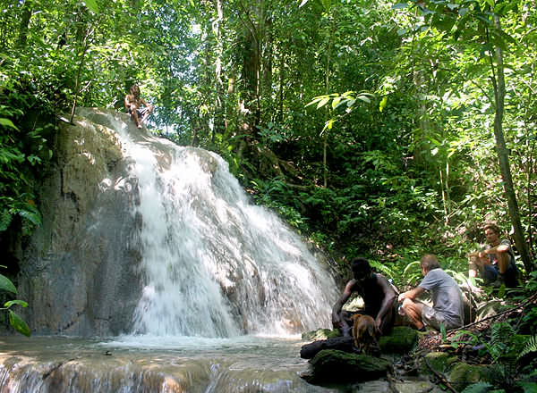 Private waterfall at Rainsong
